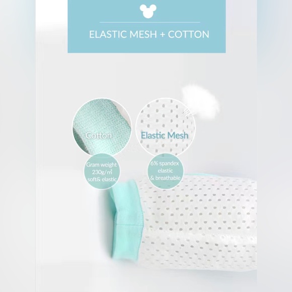 Mickey Mouse Baby Knee Pull-On Pads Non-Slip Breathable Stretch - Picture 5 of 6